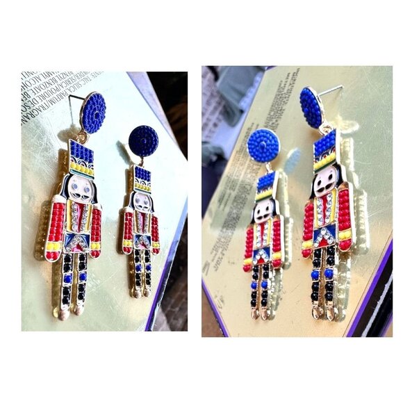 Nutcracker Earrings Toy Soldier New Christmas Ballet Jewelry French Guar… - Picture 10 of 12